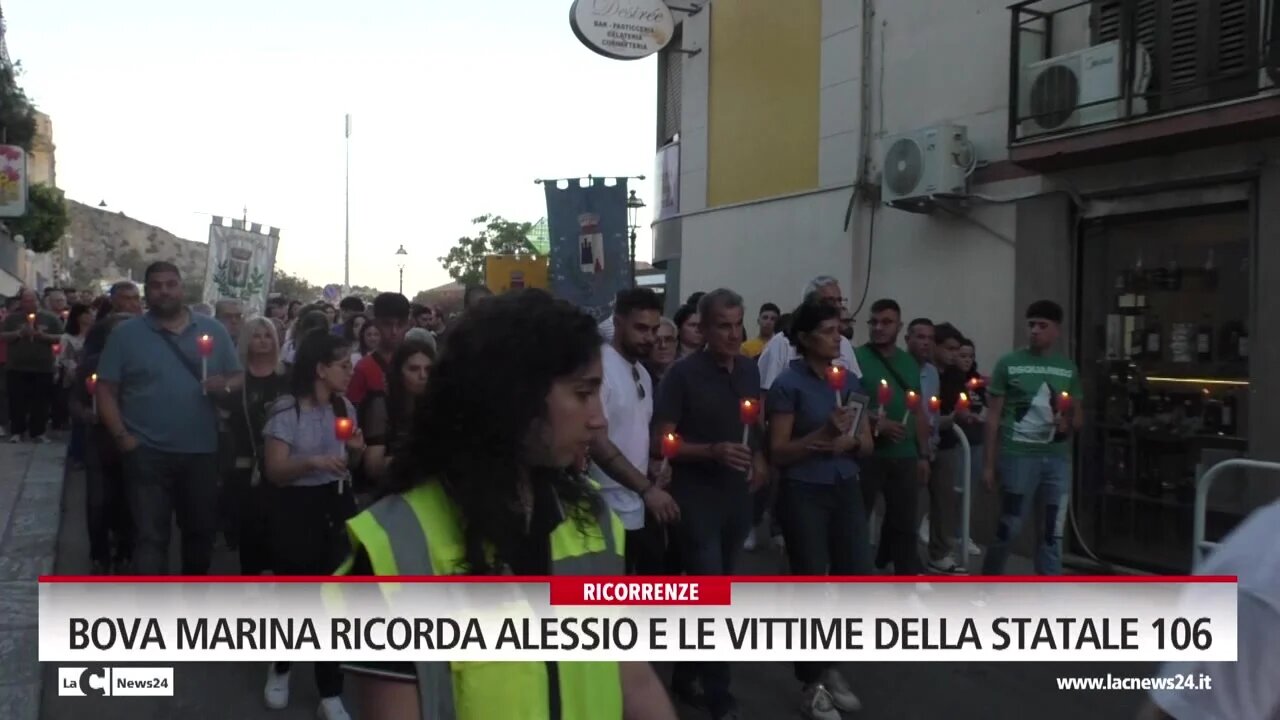 Bova Marina ricorda Alessio e le vittime della statale 106