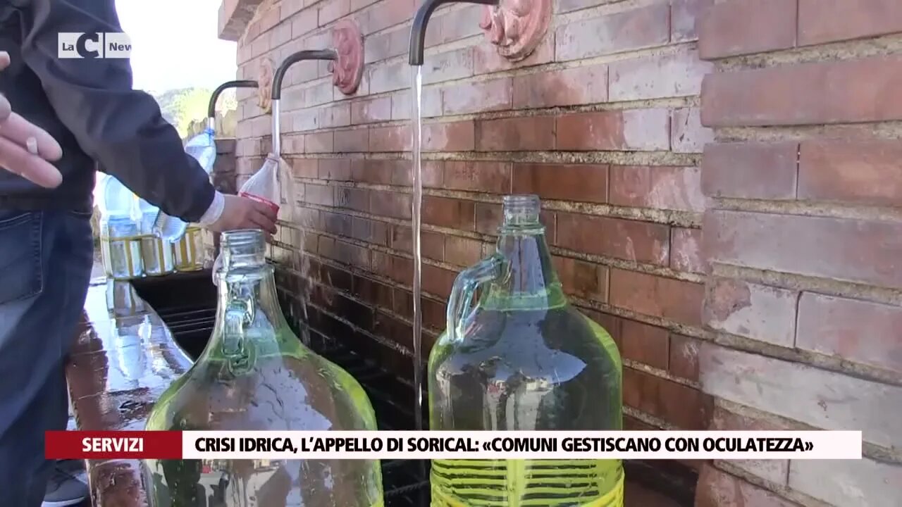 Crisi idrica, l’appello di Sorical: «Comuni gestiscano con oculatezza»