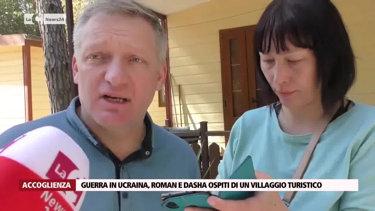 Roman e Dasha in fuga dall'Ucraina e ospiti di un villaggio turistico calabrese