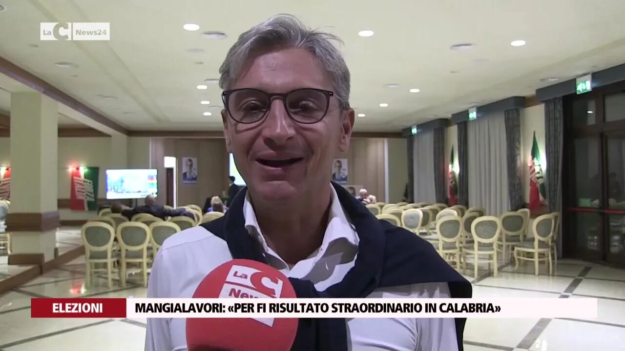 Mangialavori: «Per FI risultato straordinario in Calabria»