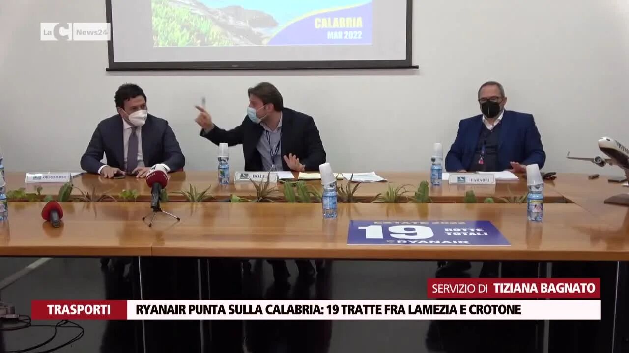 Ryanair punta sulla Calabria: 19 tratte fra Lamezia e Crotone