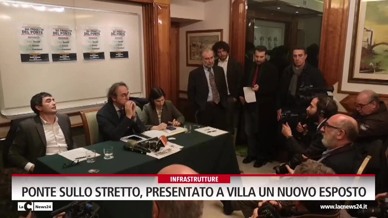 Ponte sullo Stretto, presentato a Villa un nuovo esposto