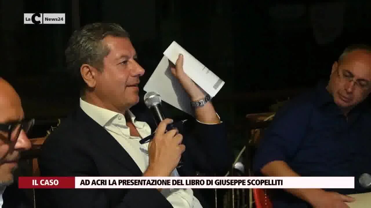 Ad Acri la presentazione del libro di Giuseppe Scopelliti