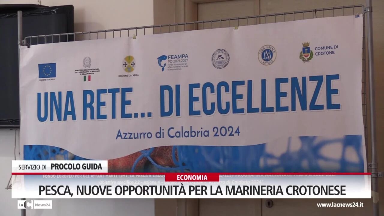 Pesca, nuove opportunità per la marineria crotonese