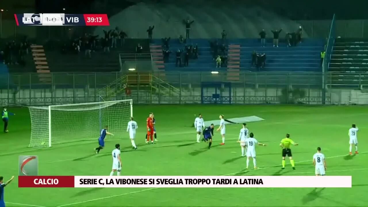 Serie C, la Vibonese si sveglia troppo tardi a Latina