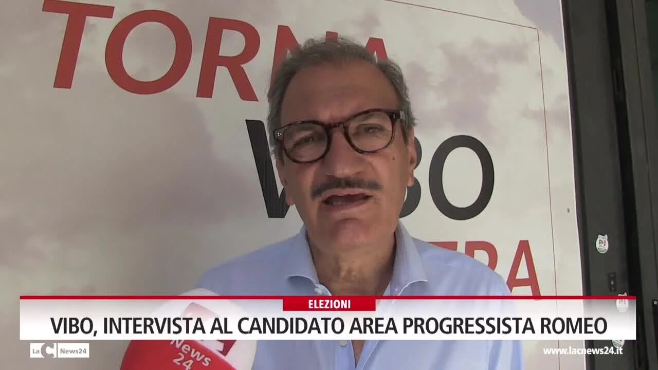 Vibo, intervista al candidato Area Progressista Romeo