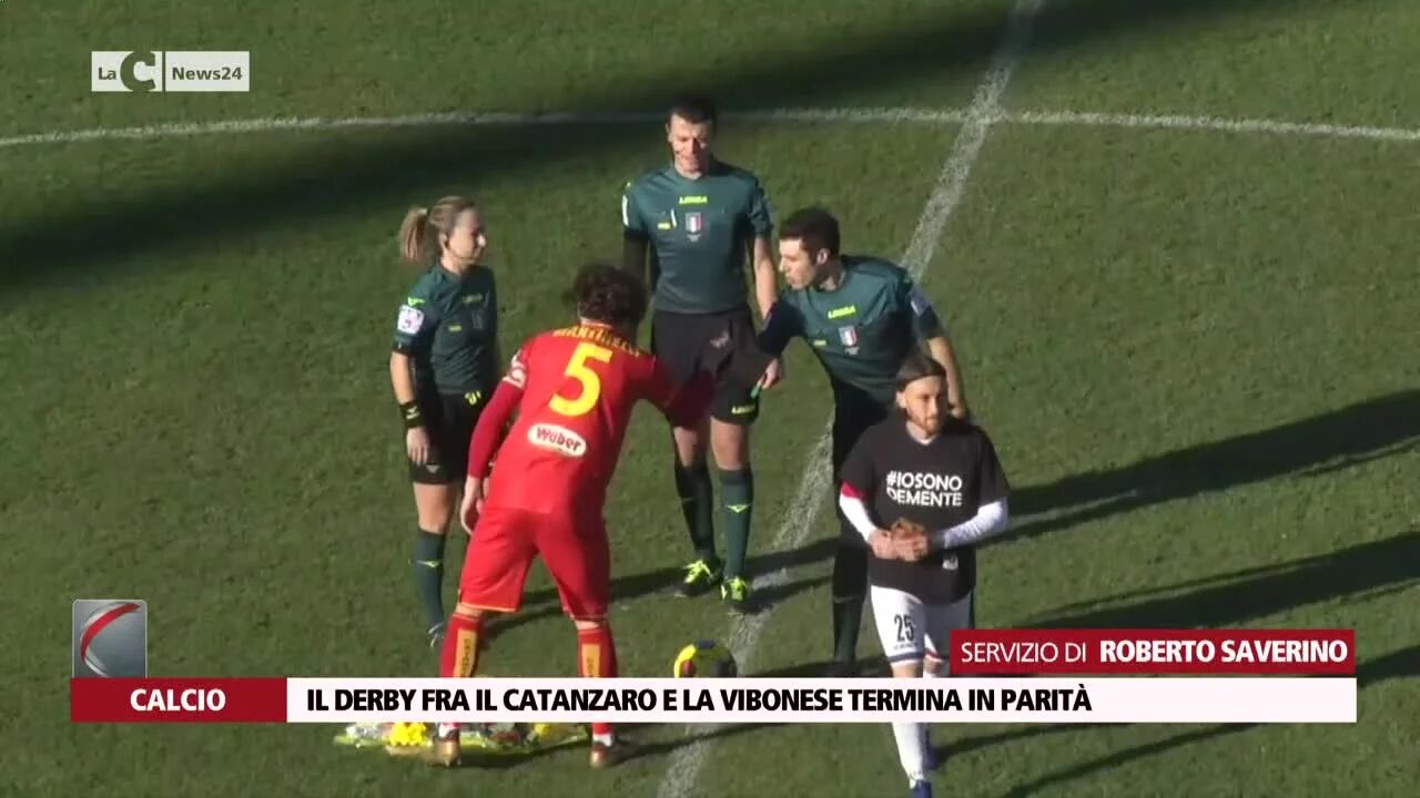 Il derby fra il Catanzaro e la Vibonese termina in parità