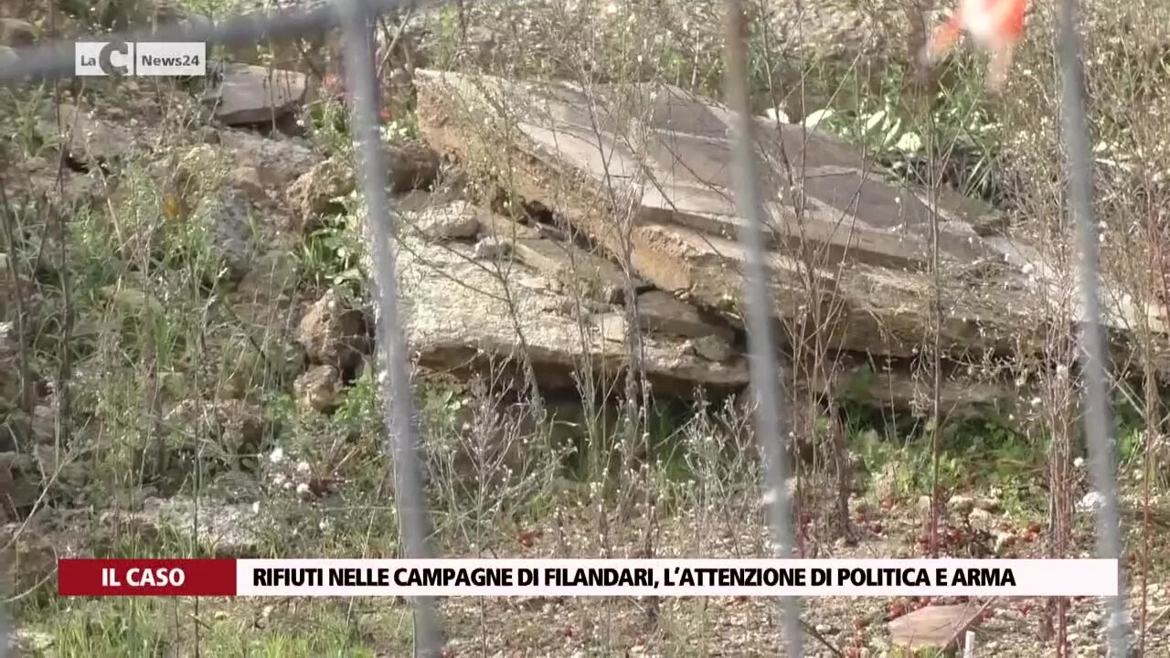 Rifiuti nelle campagne di Filandari, l’attenzione di politica e Arma