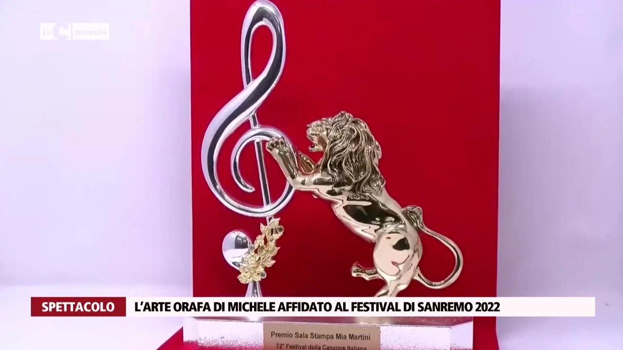 L’arte orafa di Michele Affidato al festival di Sanremo 2022