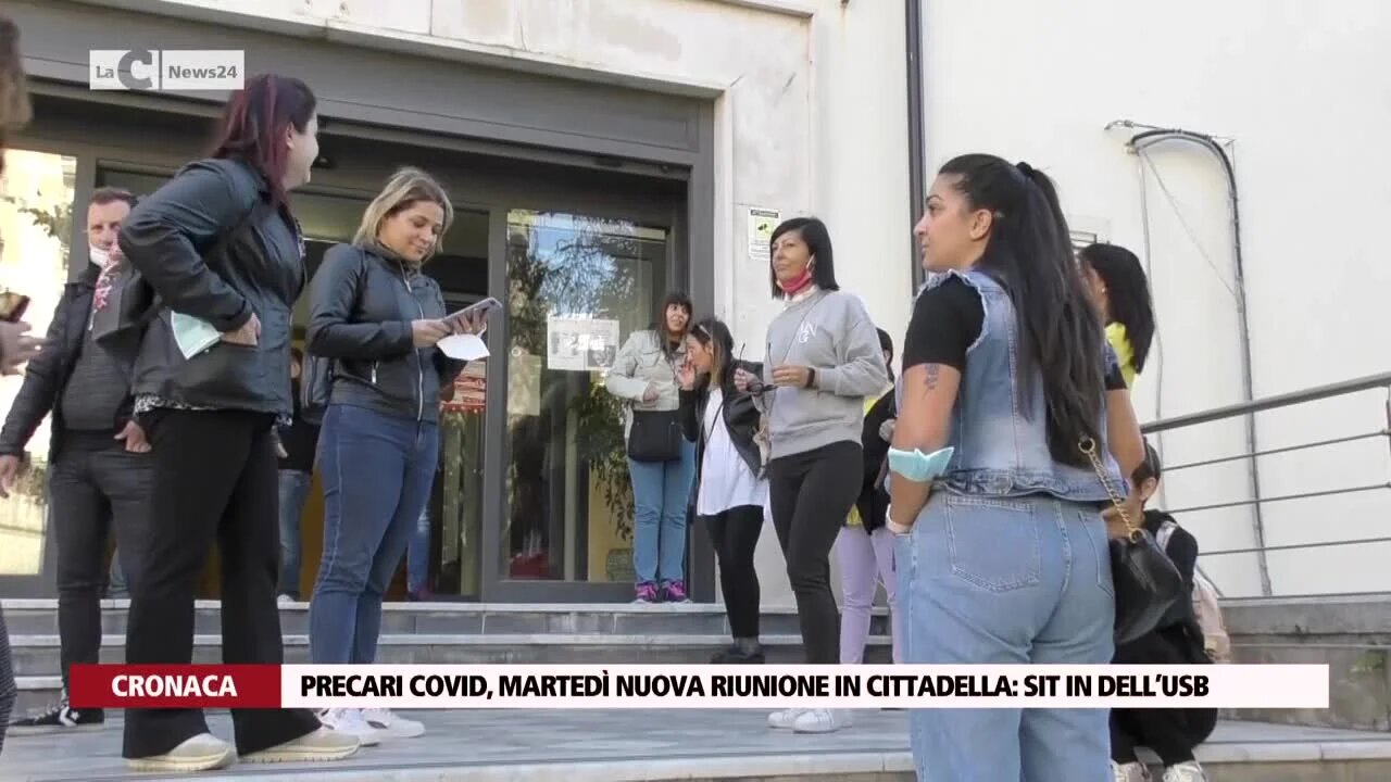 Precari Covid, martedì nuova riunione in cittadella: sit in dell’Usb