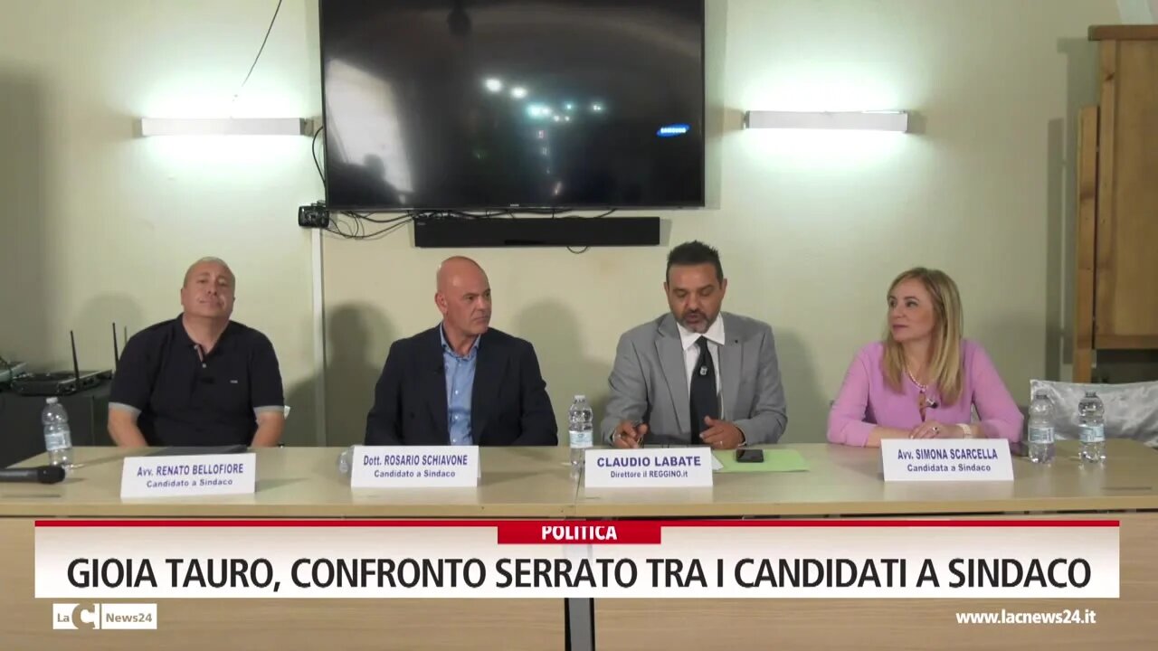 Gioia Tauro, confronto serrato tra i candidati a sindaco