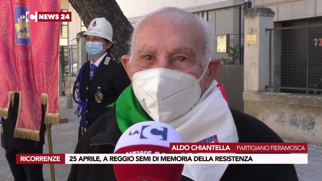 25 aprile, a Reggio semi di memoria della resistenza