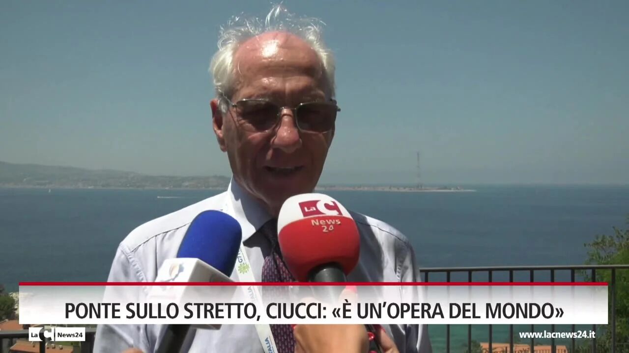 Ponte sullo stretto, Ciucci: "è un’opera del mondo"