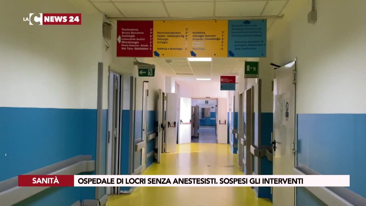 Ospedale di Locri senza anestesisti. sospesi gli interventi
