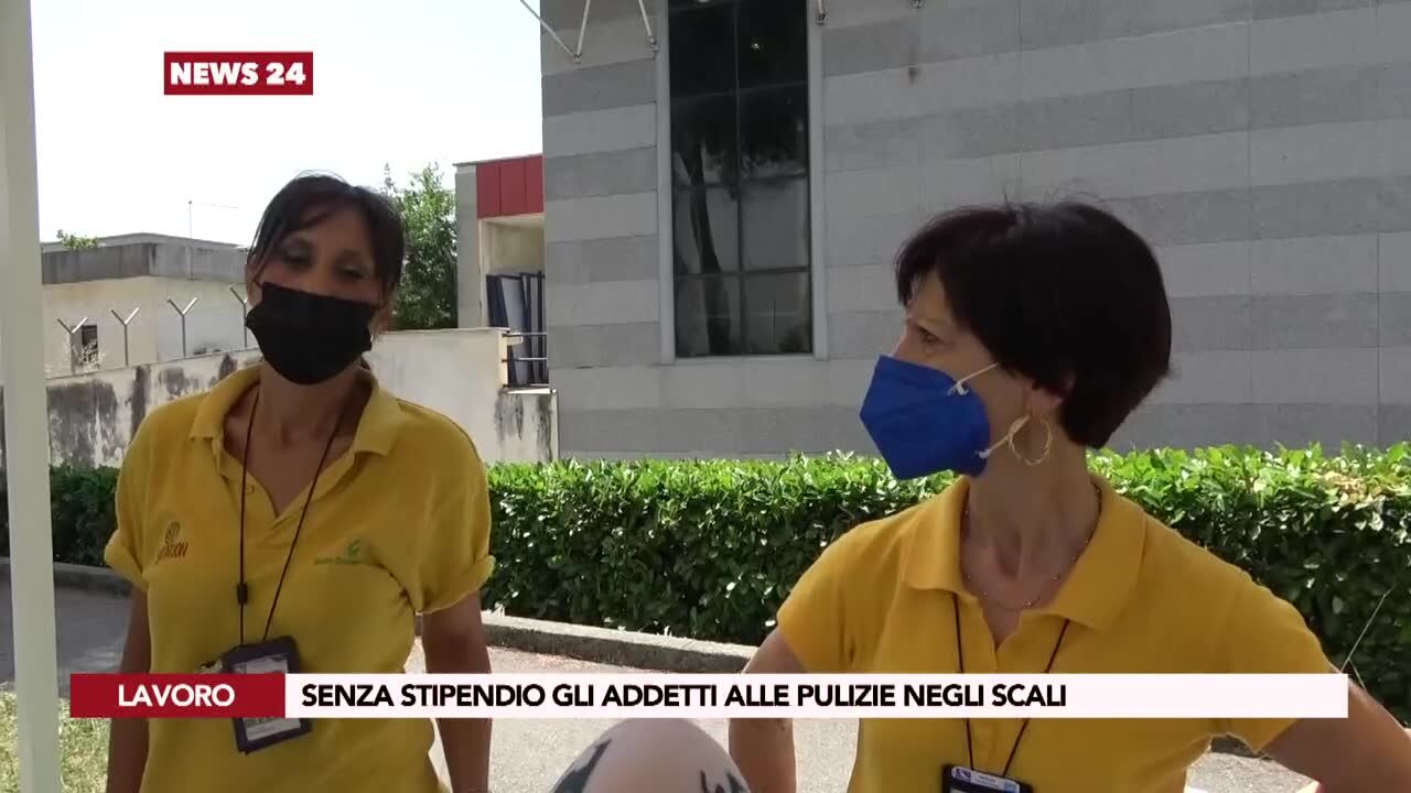 Senza stipendio gli addetti alle pulizie negli scali