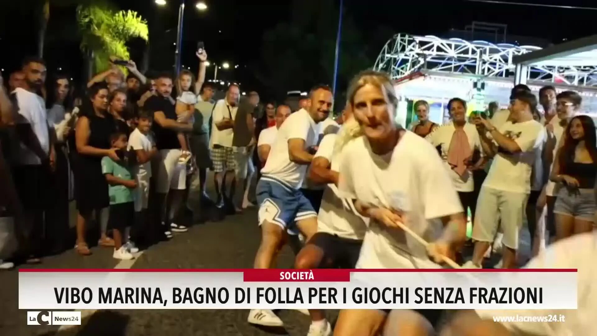 Sacchi, tiro alla fune e tanti sorrisi: a Vibo Marina alla festa della Madonna del Rosario trionfano i \"Giochi senza frazioni\" - VIDEO