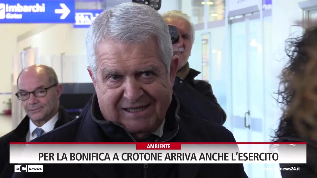 Per la bonifica a Crotone arriva anche l’esercito