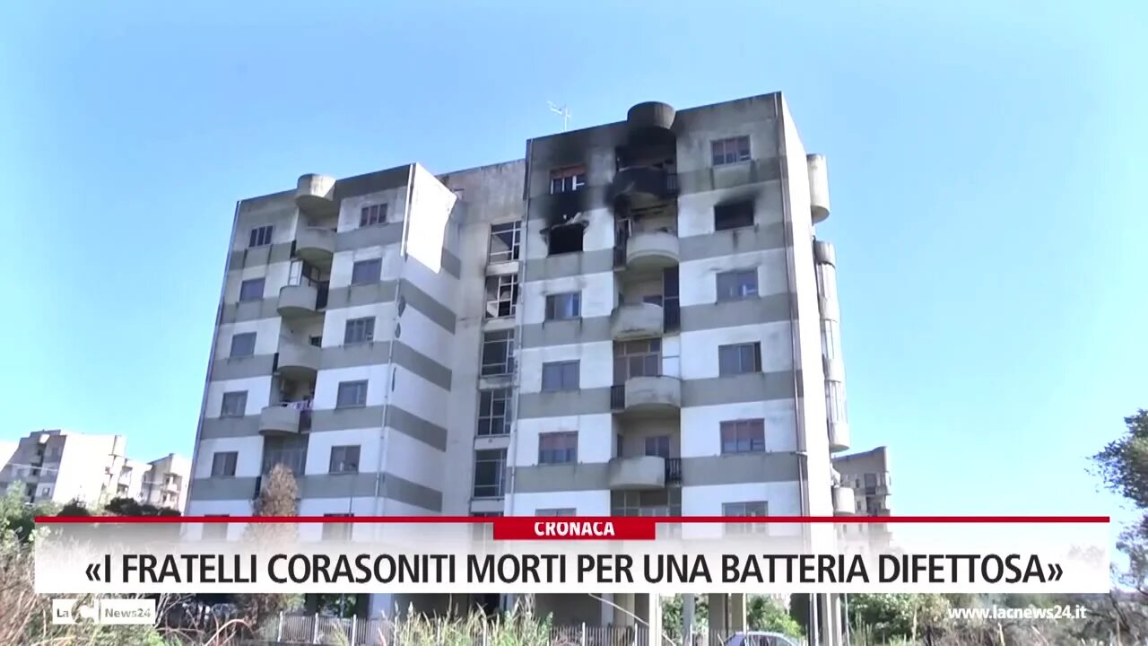 «I fratelli Corasoniti morti per una batteria difettosa»