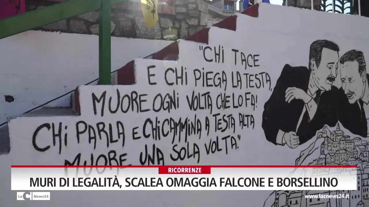 Muri di legalità, Scalea omaggia Falcone e Borsellino