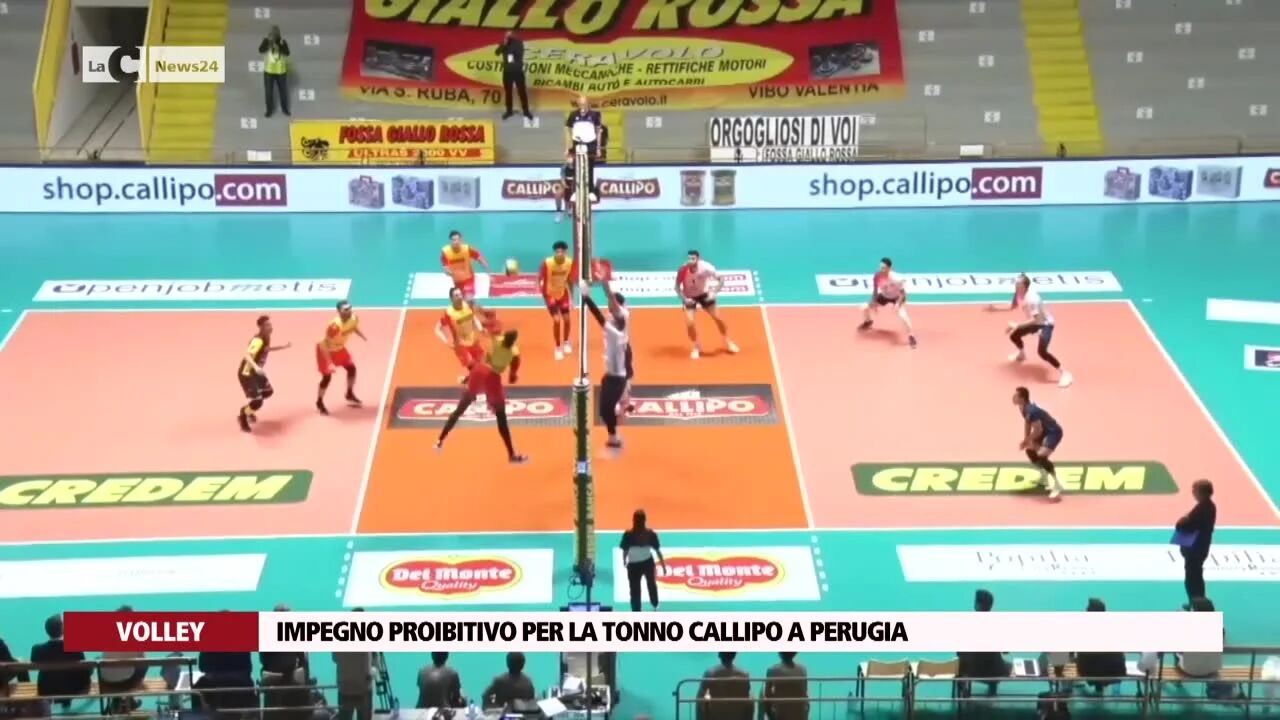 Impegno proibitivo per la Tonno Callipo a Perugia