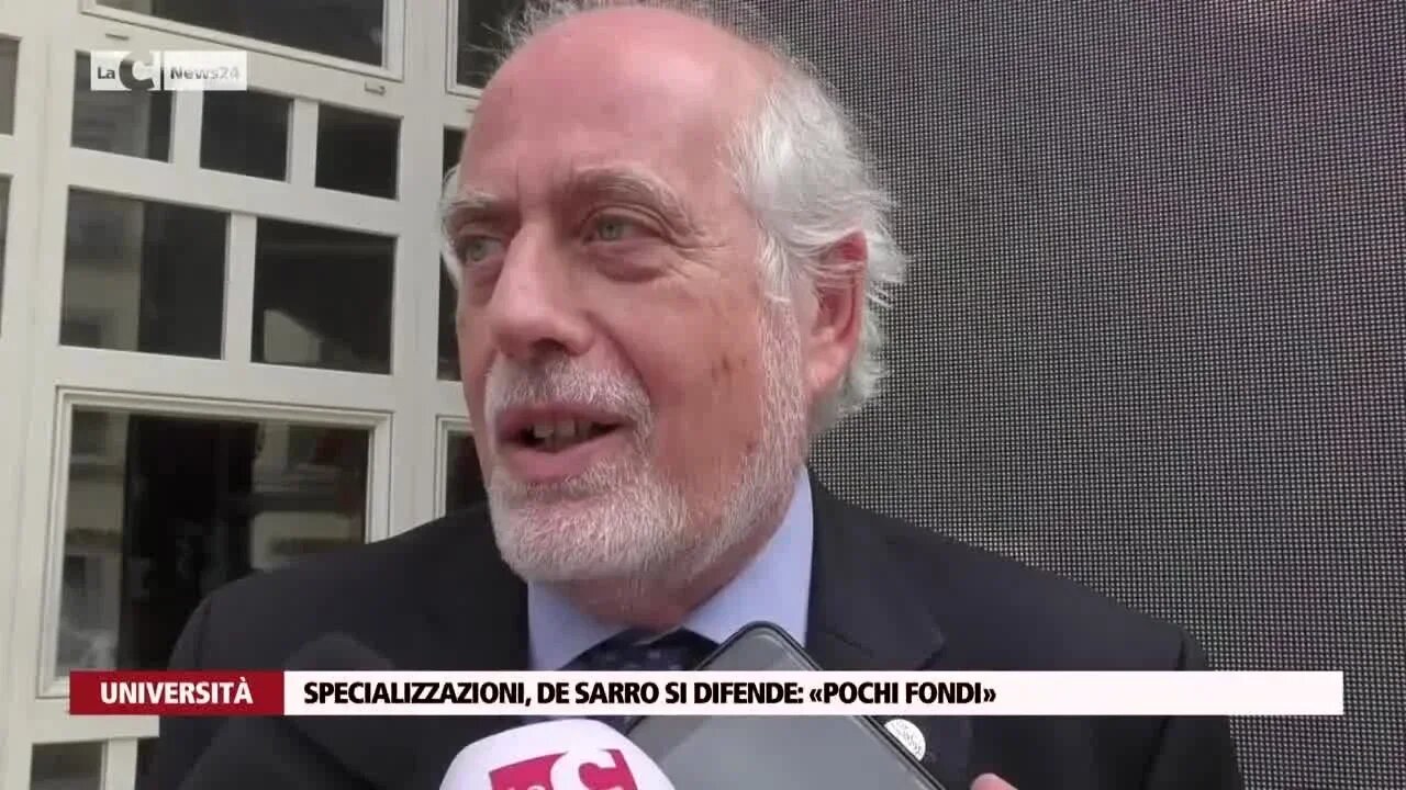 Specializzazioni, De Sarro si difende: «Pochi fondi»