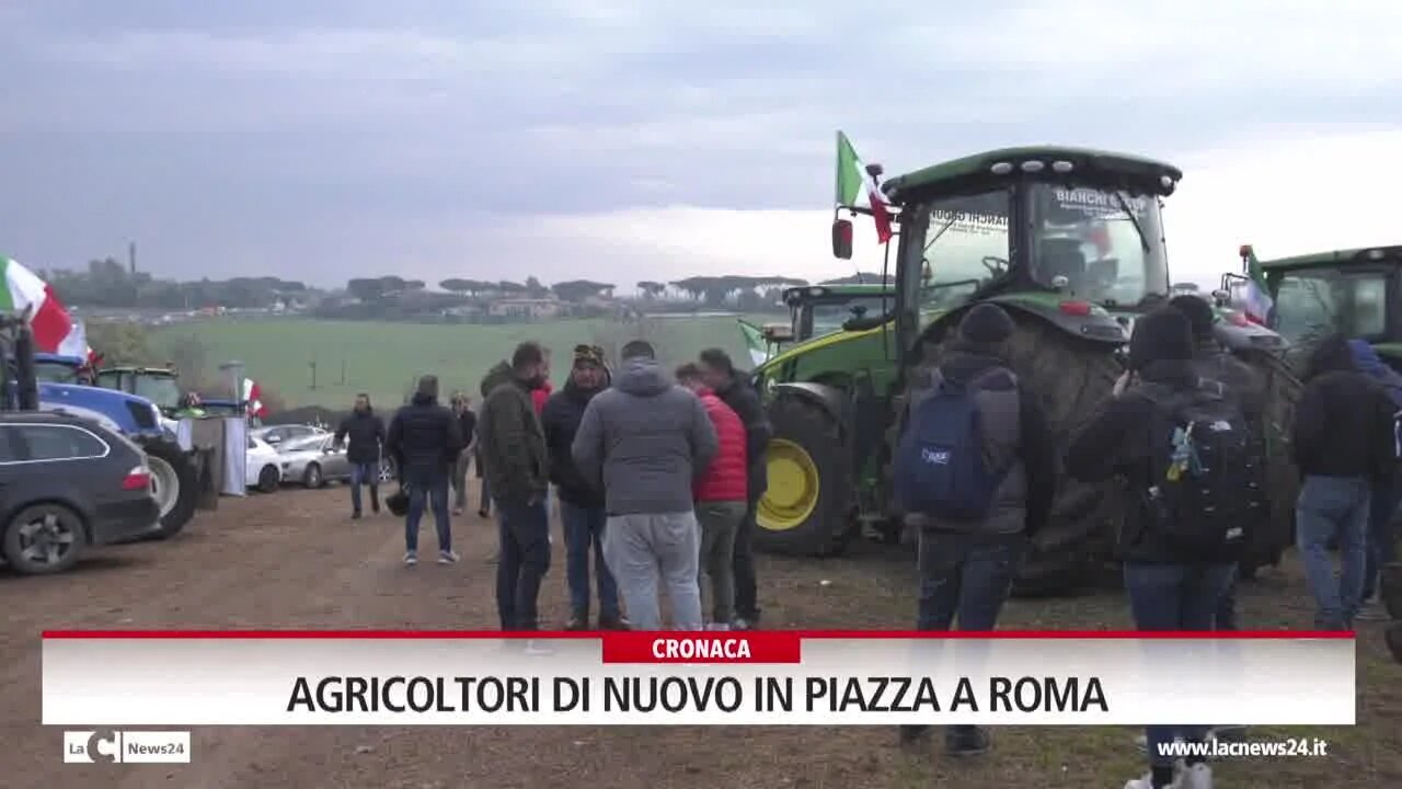 Agricoltori di nuovo in piazza a Roma