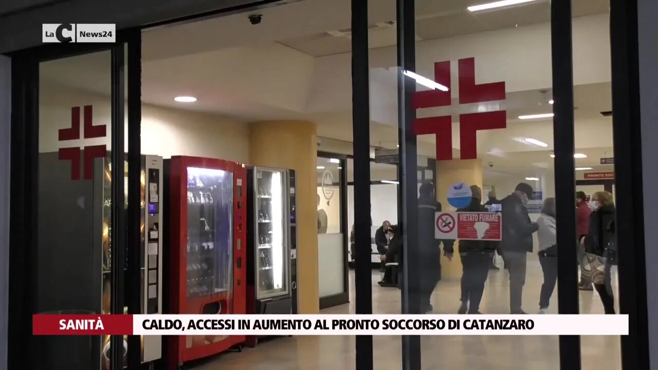 Caldo, accessi in aumento al pronto soccorso di Catanzaro