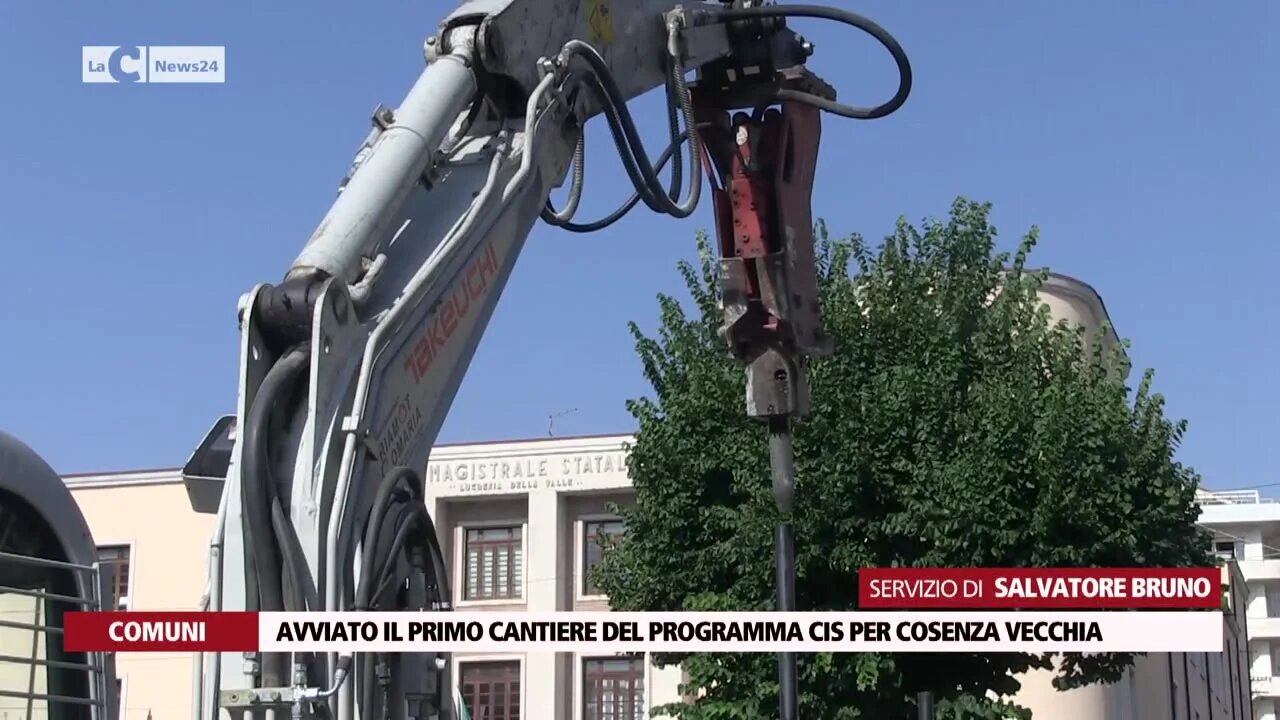 Avviato il primo cantiere del programma Cis per Cosenza vecchia