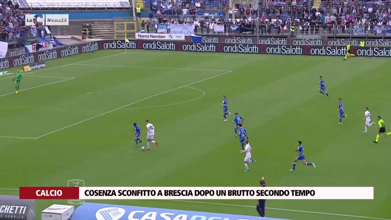 Cosenza: sconfitto a Brescia dopo un brutto secondo tempo