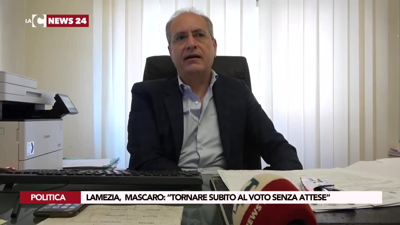 Lamezia,  Mascaro: “Tornare subito al voto senza attese”