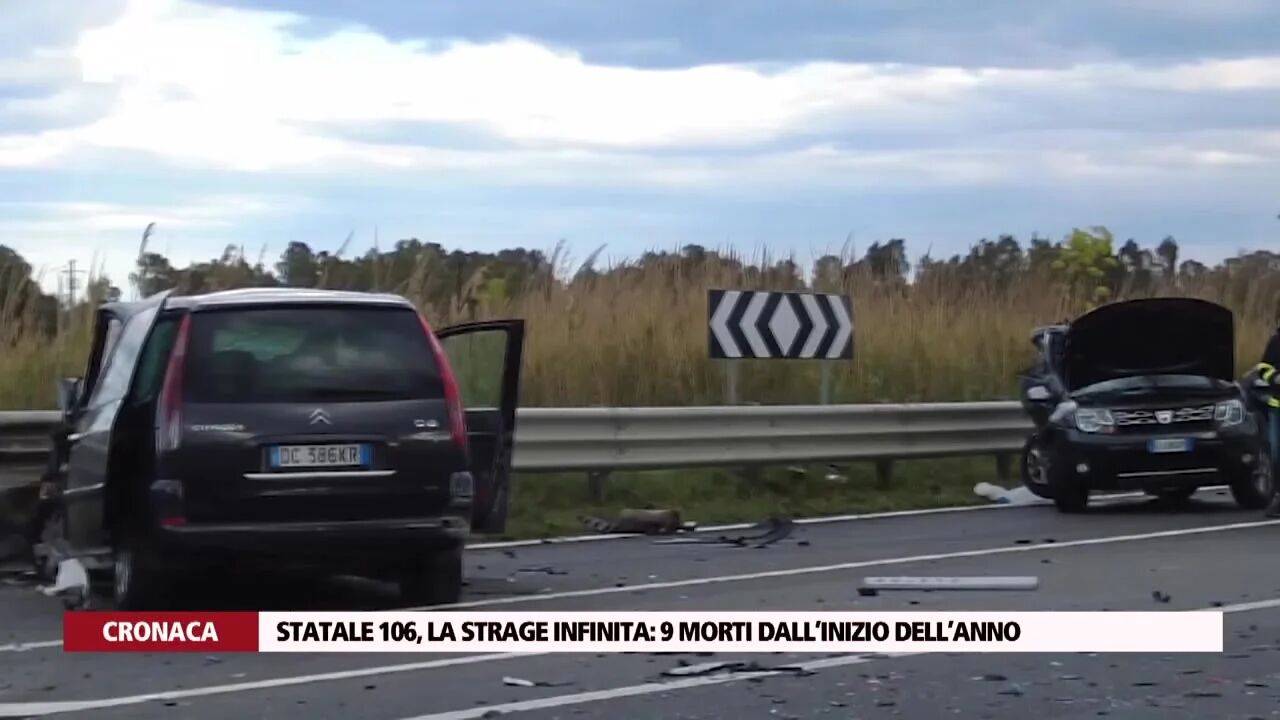 Statale 106, la strage infinita 9 morti dall’inizio dell’anno