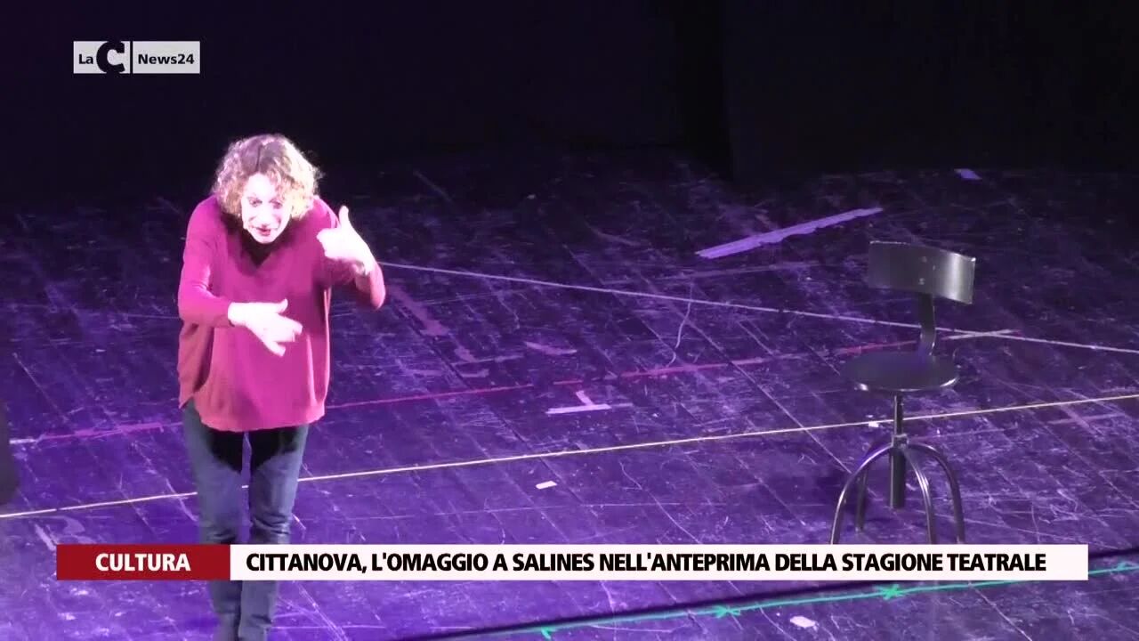 Cittanova, l'omaggio a Salines nell'anteprima della stagione teatrale