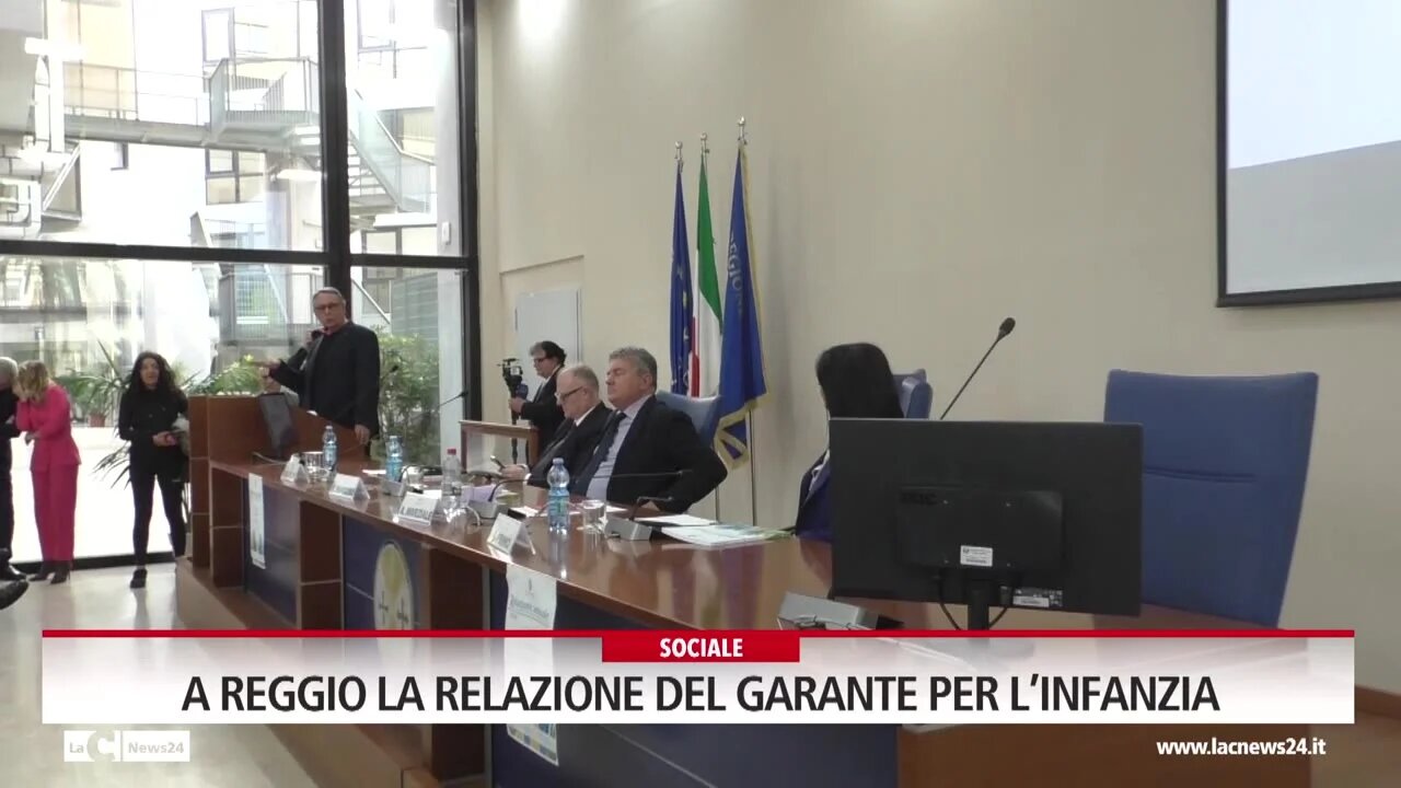 A Reggio la relazione del garante per l’infanzia