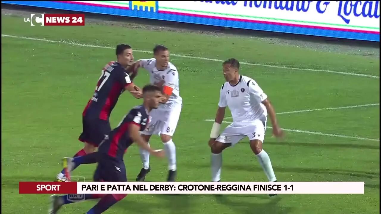 Pari e patta nel derby: Crotone-Reggina finisce 1-1
