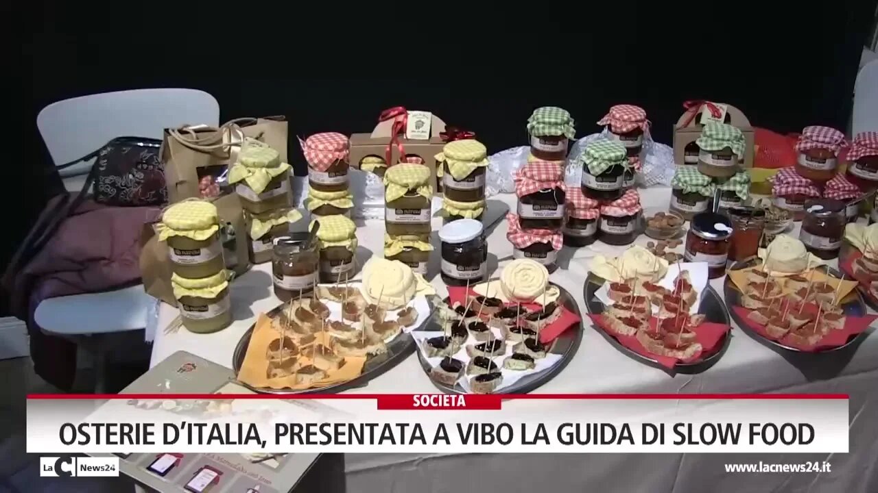 Osterie d’Italia, presentata a Vibo la guida di Slow food