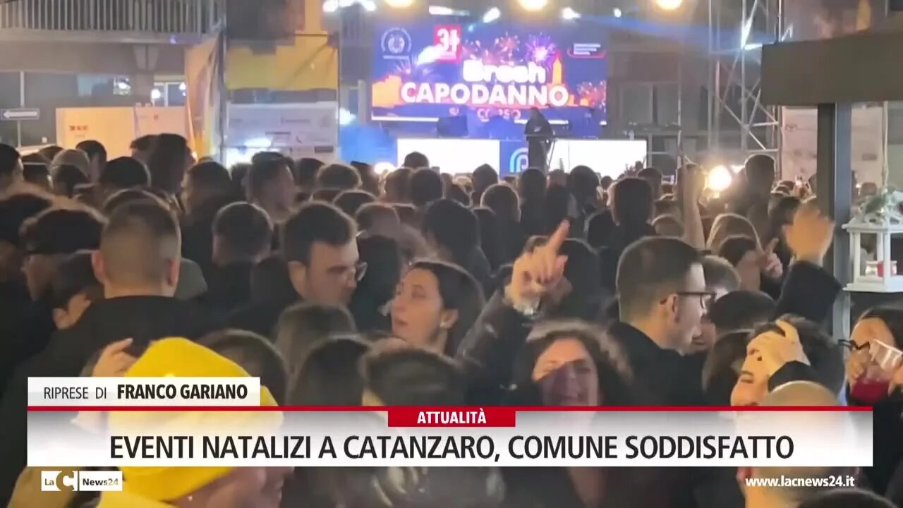 Eventi natalizi a Catanzaro, comune soddisfatto