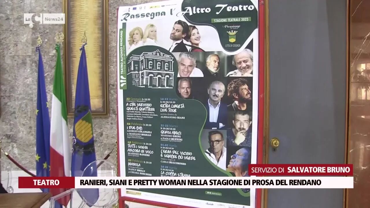 Ranieri, Siani e Pretty Woman nella stagione di prosa del Rendano