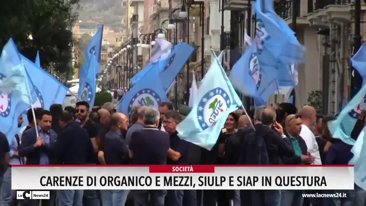 Carenze di organico, mezzi e sottopagati: Siulp e Siap protestano a Reggio Calabria. «I poliziotti lavorano in condizioni disumane»