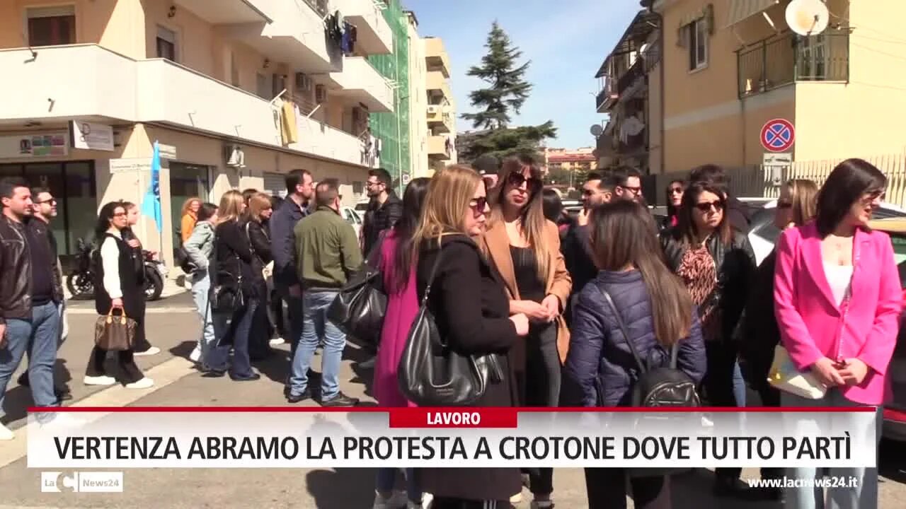 Vertenza Abramo la protesta a Crotone dove tutto partì