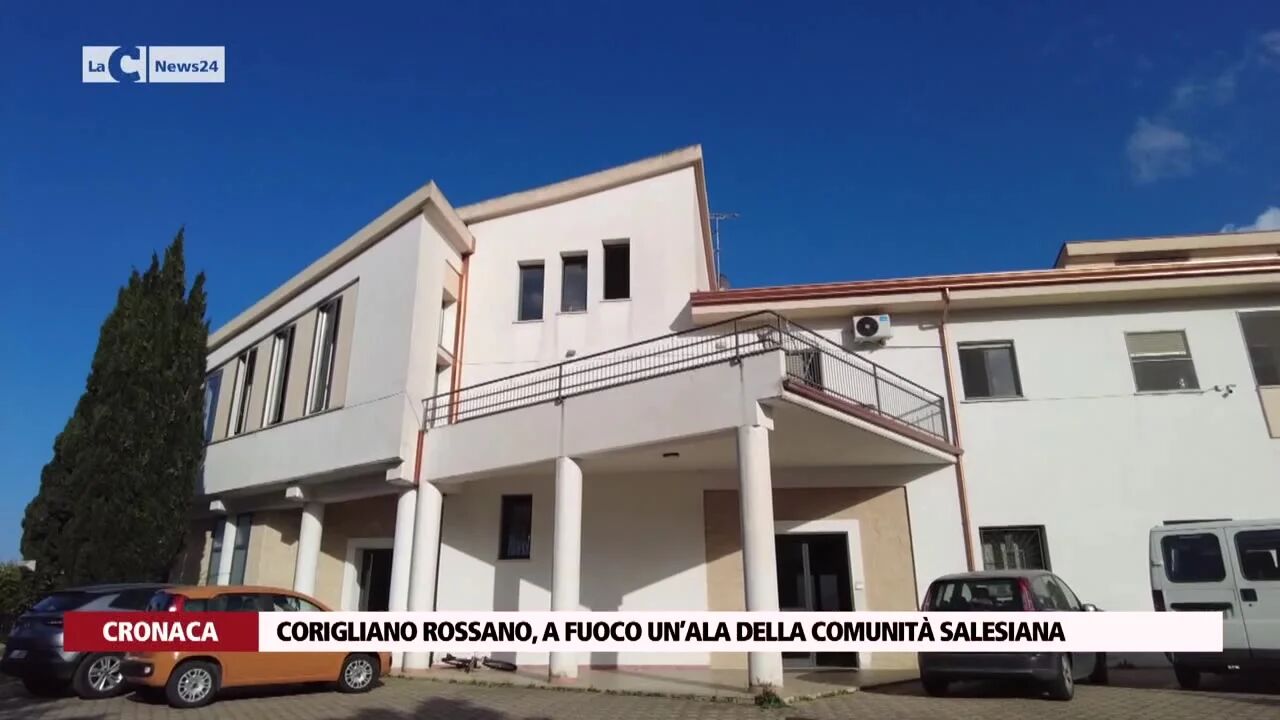 Corigliano Rossano, a fuoco un’ala della comunità salesiana