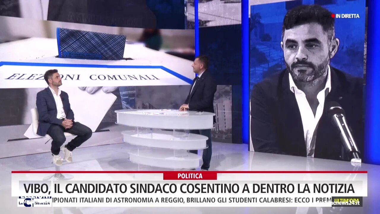 Vibo, il candidato sindaco Cosentino a Dentro la Notizia