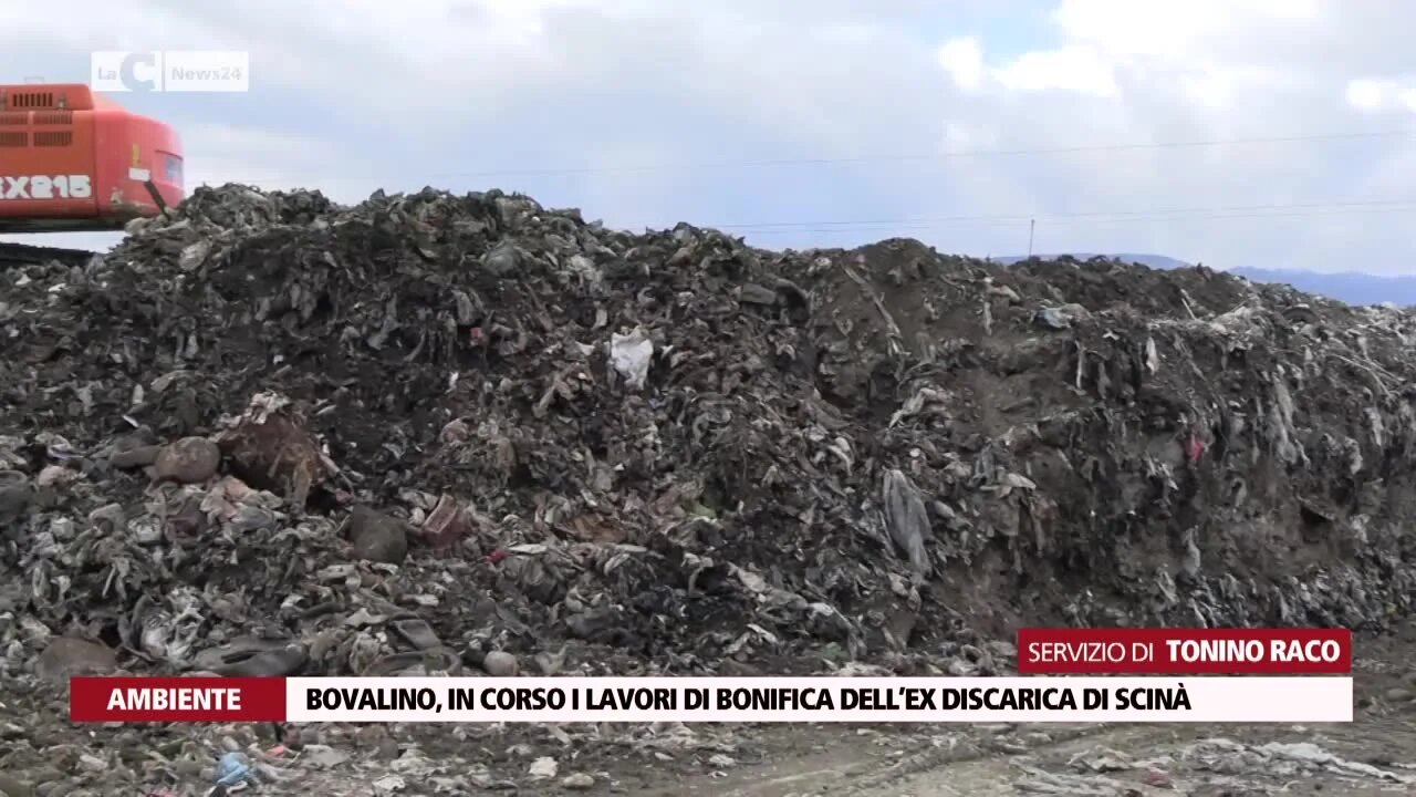 Bovalino, in corso i lavori di bonifica dell’ex discarica di Scinà