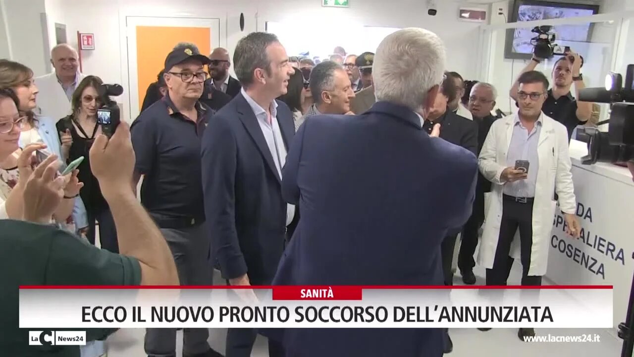 Cosenza, Occhiuto inaugura il pronto soccorso e torna sul personale imboscato: «Gli abusi saranno perseguiti penalmente»