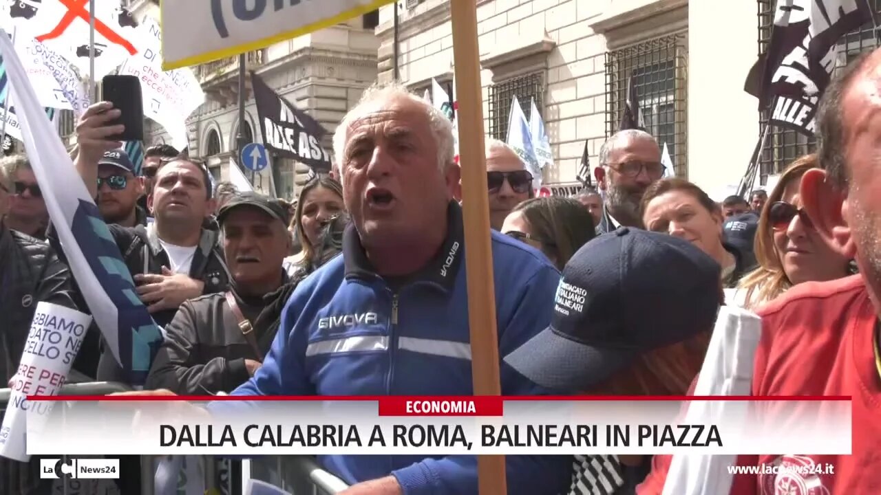 Dalla Calabria a Roma, balneari in piazza