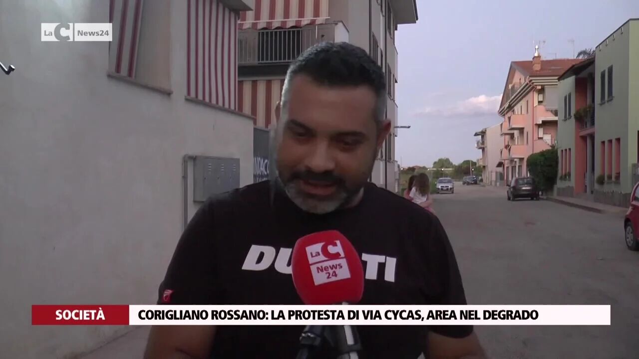 Corigliano Rossano: la protesta di Via Cycas, area nel degrado