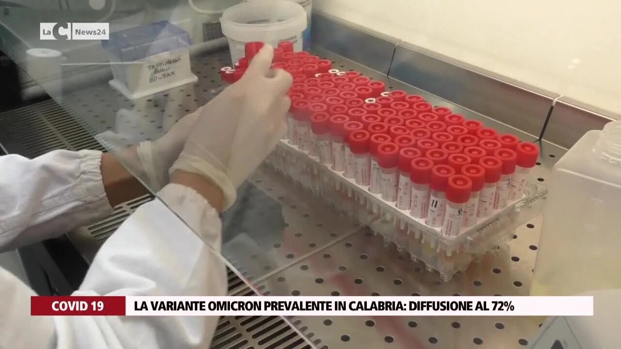 La variante Omicron prevalente in Calabria: diffusione al 72%