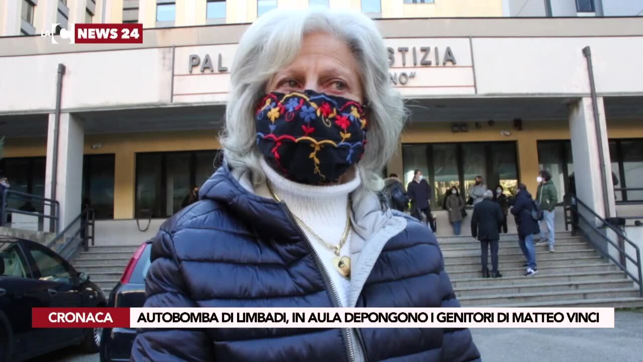 Autobomba di Limbadi, in aula depongono i genitori di Matteo Vinci