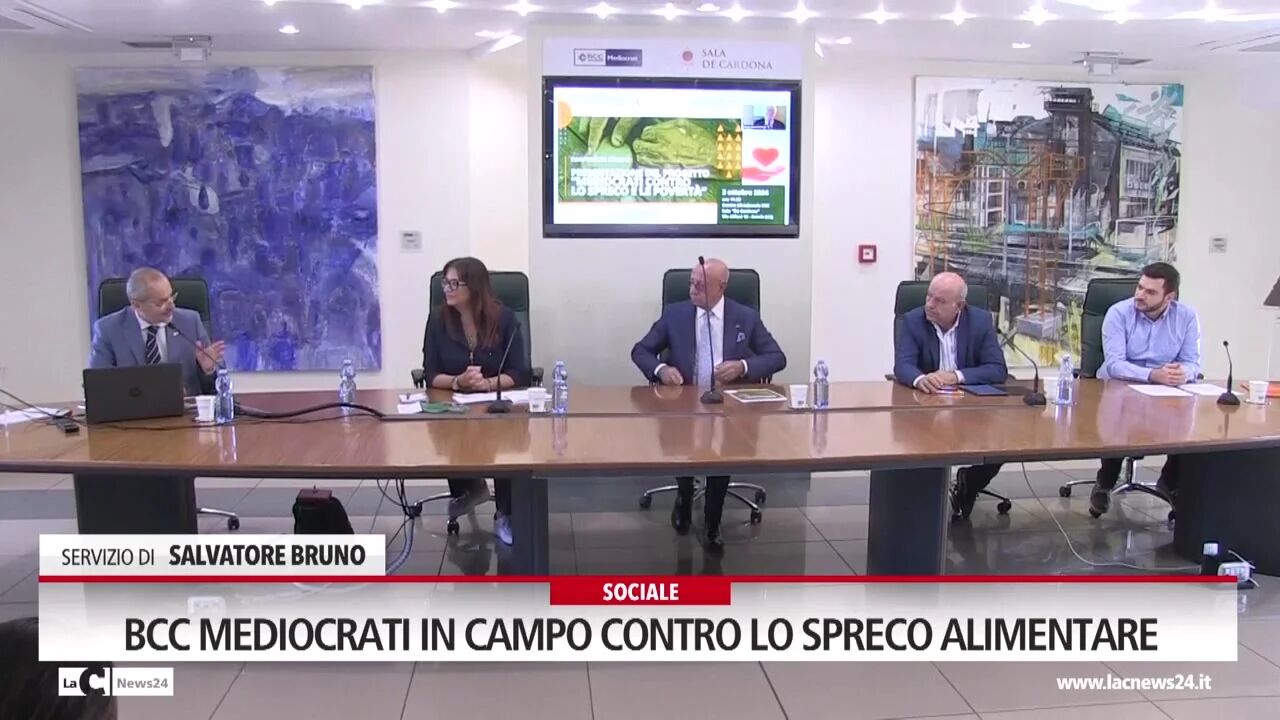 Bcc mediocrati in campo contro lo spreco alimentare