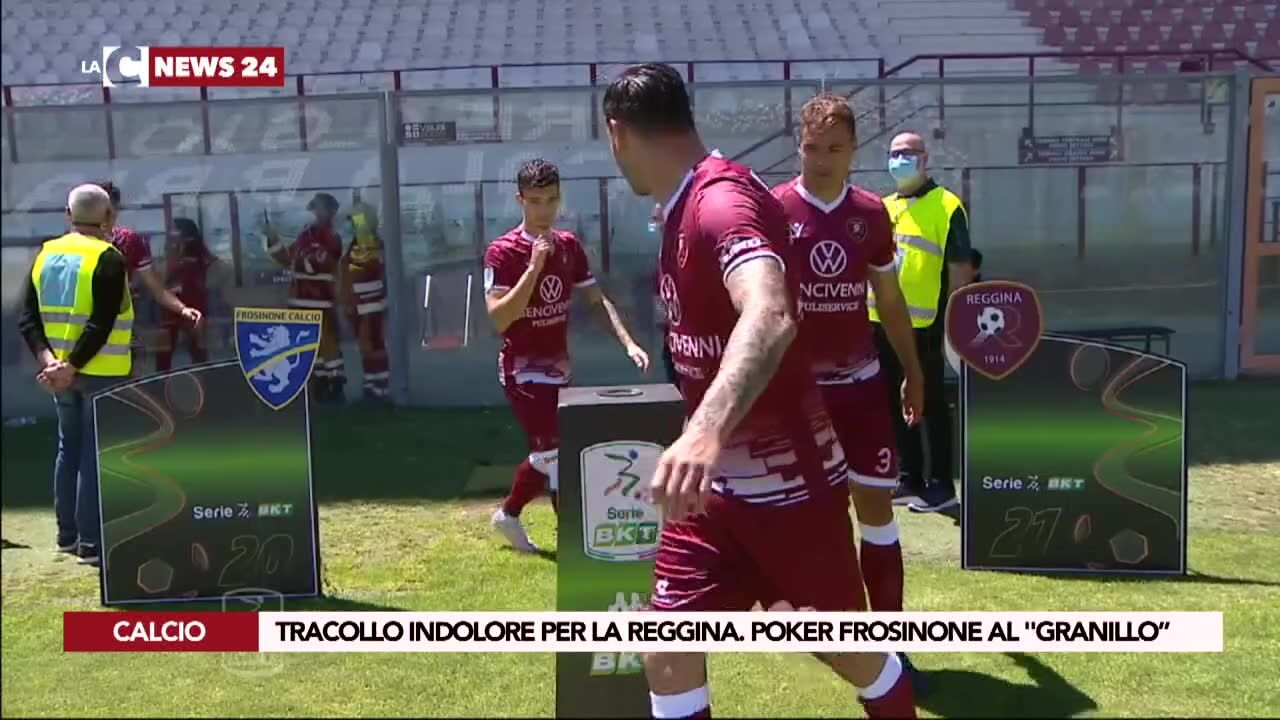 Tracollo indolore per la Reggina. Poker Frosinone al "Granillo"