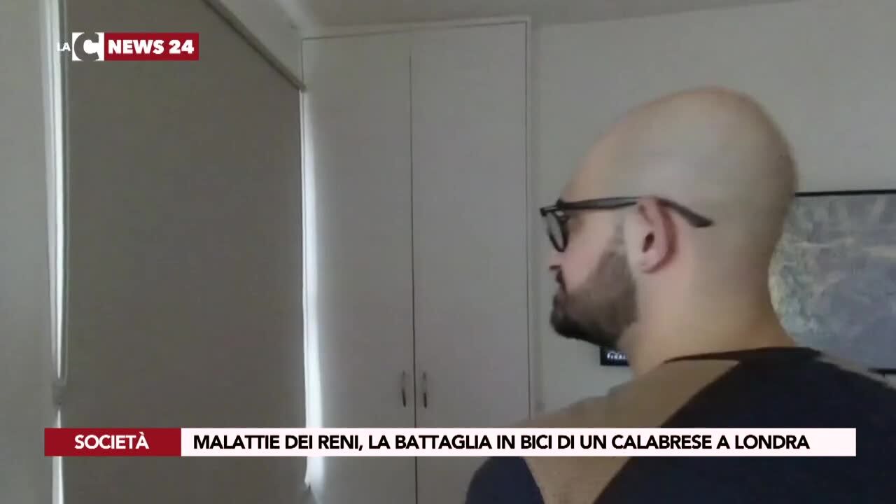 Malattie dei reni, la battaglia in bici di un calabrese a Londra